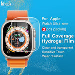 ฟิล์มกันรอยไฮโดรเจลเต็มจอแบบโค้ง imak 2 ชิ้น สำหรับ Apple Watch Ultra 1/2/3 49mm