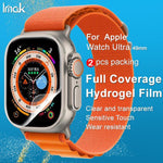 ฟิล์มกันรอยไฮโดรเจลเต็มจอแบบโค้ง imak 2 ชิ้น สำหรับ Apple Watch Ultra 1/2/3 49mm