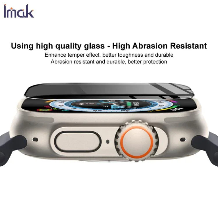 ฟิล์มกระจกนิรภัยป้องกันความเป็นส่วนตัวเต็มจอ HD imak สำหรับ Apple Watch Ultra 1/2/3 49mm