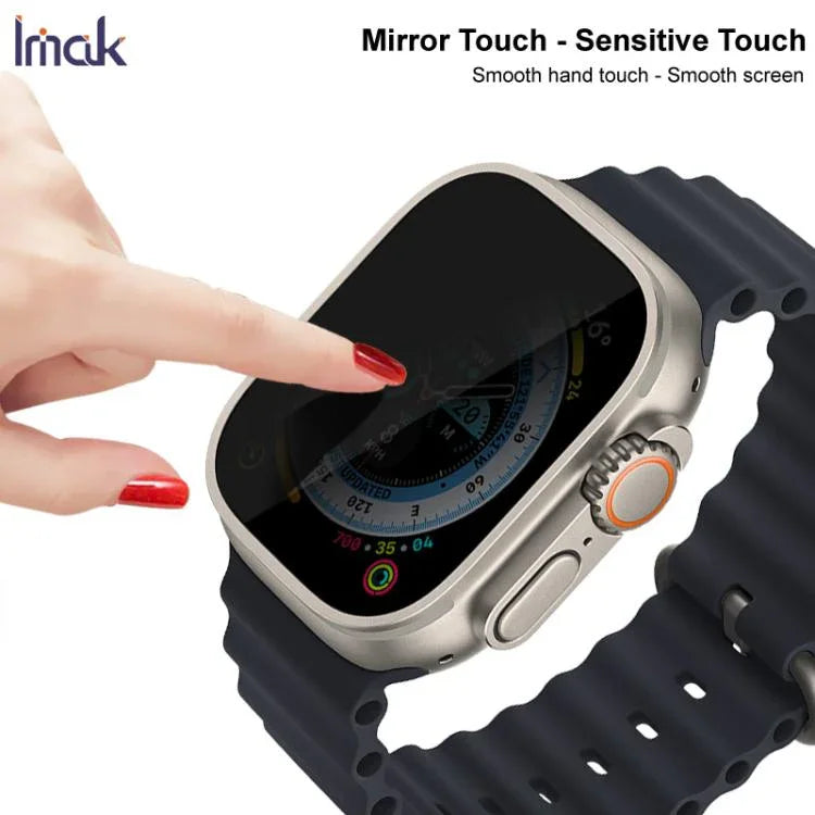 ฟิล์มกระจกนิรภัยป้องกันความเป็นส่วนตัวเต็มจอ HD imak สำหรับ Apple Watch Ultra 1/2/3 49mm