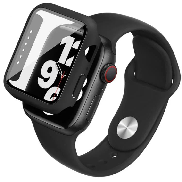 เคสและฟิล์มรวมสายซิลิโคน imak สำหรับ Apple Watch SE 1/2/3/Series 4/5/6 44mm, สำหรับ Apple Watch SE 1/2/3/Series 4/5/6 40mm