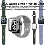เคสและฟิล์มรวมสายซิลิโคน imak สำหรับ Apple Watch SE 1/2/3/Series 4/5/6 44mm, สำหรับ Apple Watch SE 1/2/3/Series 4/5/6 40mm