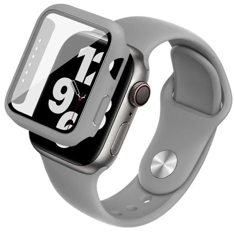 เคสและฟิล์มรวมสายซิลิโคน imak สำหรับ Apple Watch SE 1/2/3/Series 4/5/6 44mm, สำหรับ Apple Watch SE 1/2/3/Series 4/5/6 40mm
