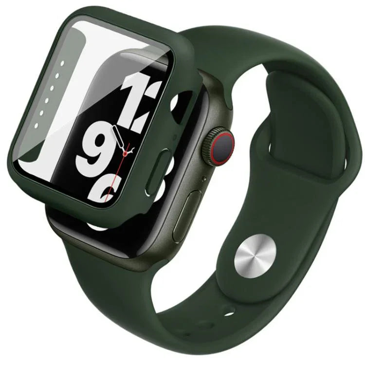 เคสและฟิล์มรวมสายซิลิโคน imak สำหรับ Apple Watch SE 1/2/3/Series 4/5/6 44mm, สำหรับ Apple Watch SE 1/2/3/Series 4/5/6 40mm