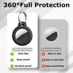 xDfind เคสป้องกัน PC พร้อมหัวล็อกสปริง สำหรับ AirTag รุ่นที่ 2 / AirTag รุ่นที่ 1