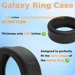 ซิลิโคนปกคลุมสำหรับแหวนอัจฉริยะ xDfind สำหรับ Samsung Galaxy Ring, ขนาด S, M