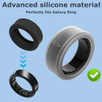 ซิลิโคนปกคลุมสำหรับแหวนอัจฉริยะ xDfind สำหรับ Samsung Galaxy Ring, ขนาด S, M
