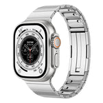 สายรัดนาฬิกาสแตนเลสสตีลแบบเม็ดเดี่ยวปลดล็อกเร็ว สำหรับ Apple Watch 46mm / 49mm / 45mm / 44mm, สำหรับ Apple Watch 42mm / 41mm / 40mm / 38mm