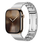 สายรัดนาฬิกาสแตนเลสสตีลแบบเม็ดเดี่ยวปลดล็อกเร็ว สำหรับ Apple Watch 46mm / 49mm / 45mm / 44mm, สำหรับ Apple Watch 42mm / 41mm / 40mm / 38mm