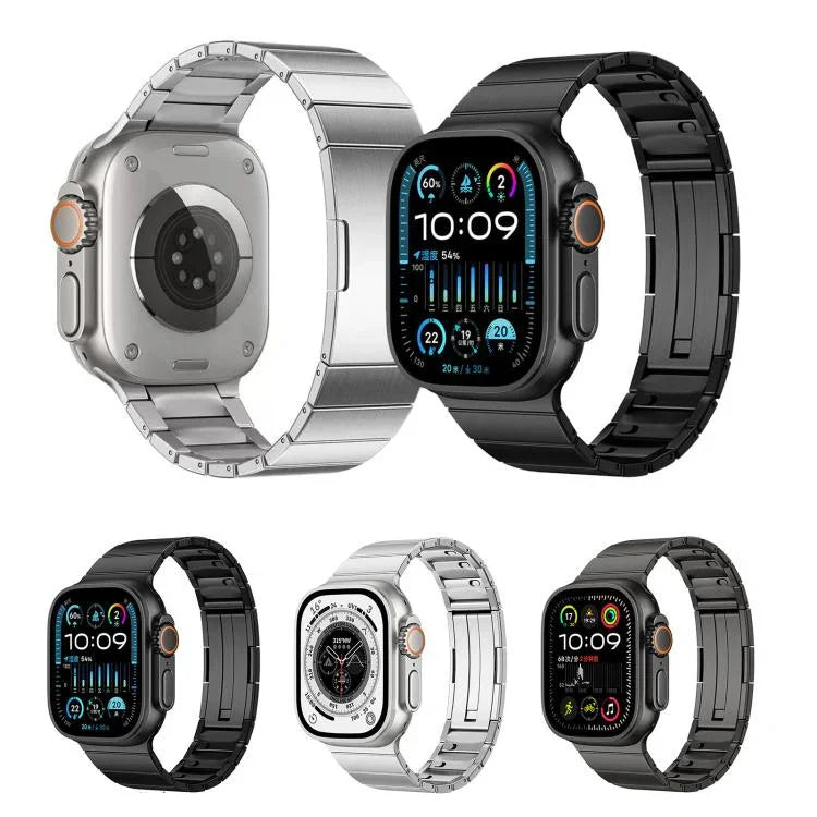 สายรัดนาฬิกาสแตนเลสสตีลแบบเม็ดเดี่ยวปลดล็อกเร็ว สำหรับ Apple Watch 46mm / 49mm / 45mm / 44mm, สำหรับ Apple Watch 42mm / 41mm / 40mm / 38mm