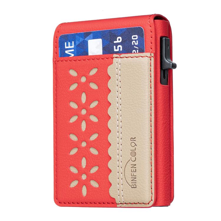 กระเป๋าใส่บัตรหนังแม่เหล็ก MagSafe ลายดอกไม้ BFK30