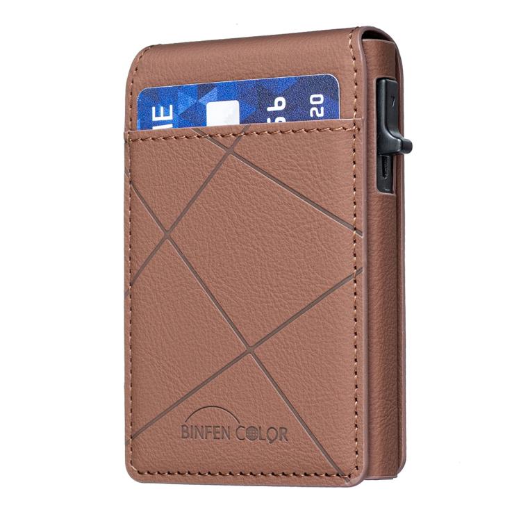 กระเป๋าใส่บัตรหนังแม่เหล็ก MagSafe ปั๊มลายปริซึม BFK32