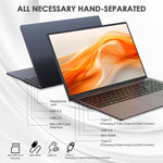 GXMO T160 แล็ปท็อป 16 นิ้ว Windows 11, 16GB+512GB, AMD Ryzen 5 7430U โปรเซสเซอร์ Hexa Core, ปลั๊ก EU, ปลั๊ก US, ปลั๊ก UK, ปลั๊ก AU