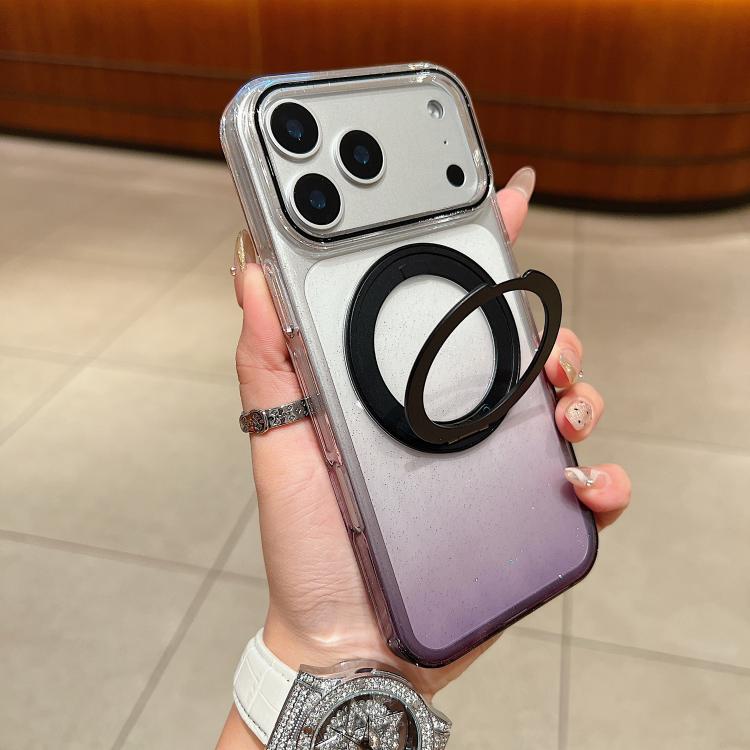 เคสโทรศัพท์ MagSafe พร้อมที่จับหมุน 360 องศาไล่ระดับสีแบบโปร่งใส สำหรับ iPhone 17 Pro Max, สำหรับ iPhone 17 Pro, สำหรับ iPhone 17, สำหรับ iPhone Air, สำหรับ iPhone 16 Pro Max, สำหรับ iPhone 16 Pro, สำหรับ iPhone 16 Plus, สำหรับ iPhone 16