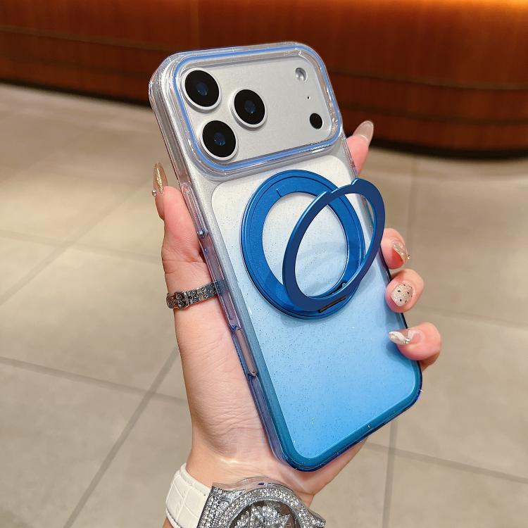 เคสโทรศัพท์ MagSafe พร้อมที่จับหมุน 360 องศาไล่ระดับสีแบบโปร่งใส สำหรับ iPhone 17 Pro Max, สำหรับ iPhone 17 Pro, สำหรับ iPhone 17, สำหรับ iPhone Air, สำหรับ iPhone 16 Pro Max, สำหรับ iPhone 16 Pro, สำหรับ iPhone 16 Plus, สำหรับ iPhone 16