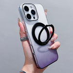 เคสโทรศัพท์ MagSafe พร้อมที่จับหมุน 360 องศาไล่ระดับสีแบบโปร่งใส สำหรับ iPhone 17 Pro Max, สำหรับ iPhone 17 Pro, สำหรับ iPhone 17, สำหรับ iPhone Air, สำหรับ iPhone 16 Pro Max, สำหรับ iPhone 16 Pro, สำหรับ iPhone 16 Plus, สำหรับ iPhone 16