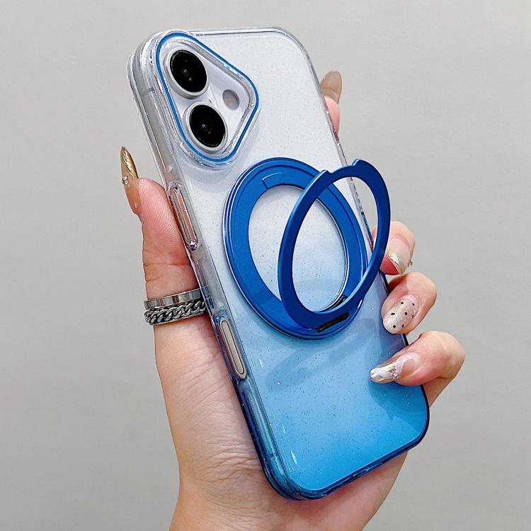 เคสโทรศัพท์ MagSafe พร้อมที่จับหมุน 360 องศาไล่ระดับสีแบบโปร่งใส สำหรับ iPhone 17 Pro Max, สำหรับ iPhone 17 Pro, สำหรับ iPhone 17, สำหรับ iPhone Air, สำหรับ iPhone 16 Pro Max, สำหรับ iPhone 16 Pro, สำหรับ iPhone 16 Plus, สำหรับ iPhone 16