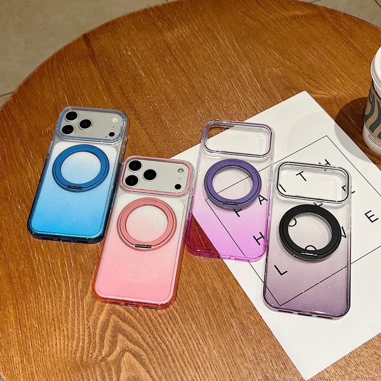 เคสโทรศัพท์ MagSafe พร้อมที่จับหมุน 360 องศาไล่ระดับสีแบบโปร่งใส สำหรับ iPhone 17 Pro Max, สำหรับ iPhone 17 Pro, สำหรับ iPhone 17, สำหรับ iPhone Air, สำหรับ iPhone 16 Pro Max, สำหรับ iPhone 16 Pro, สำหรับ iPhone 16 Plus, สำหรับ iPhone 16