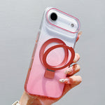 เคสโทรศัพท์ MagSafe พร้อมที่จับแหวนโลหะไล่ระดับสีแบบโปร่งใส สำหรับ iPhone 17 Pro Max, สำหรับ iPhone 17 Pro, สำหรับ iPhone 17, สำหรับ iPhone Air, สำหรับ iPhone 16 Pro Max, สำหรับ iPhone 16 Pro, สำหรับ iPhone 16 Plus, สำหรับ iPhone 16