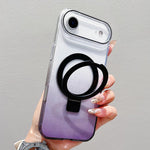 เคสโทรศัพท์ MagSafe พร้อมที่จับแหวนโลหะไล่ระดับสีแบบโปร่งใส สำหรับ iPhone 17 Pro Max, สำหรับ iPhone 17 Pro, สำหรับ iPhone 17, สำหรับ iPhone Air, สำหรับ iPhone 16 Pro Max, สำหรับ iPhone 16 Pro, สำหรับ iPhone 16 Plus, สำหรับ iPhone 16