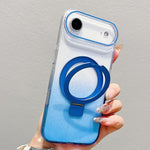 เคสโทรศัพท์ MagSafe พร้อมที่จับแหวนโลหะไล่ระดับสีแบบโปร่งใส สำหรับ iPhone 17 Pro Max, สำหรับ iPhone 17 Pro, สำหรับ iPhone 17, สำหรับ iPhone Air, สำหรับ iPhone 16 Pro Max, สำหรับ iPhone 16 Pro, สำหรับ iPhone 16 Plus, สำหรับ iPhone 16