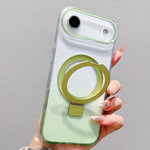 เคสโทรศัพท์ MagSafe พร้อมที่จับแหวนโลหะไล่ระดับสีแบบโปร่งใส สำหรับ iPhone 17 Pro Max, สำหรับ iPhone 17 Pro, สำหรับ iPhone 17, สำหรับ iPhone Air, สำหรับ iPhone 16 Pro Max, สำหรับ iPhone 16 Pro, สำหรับ iPhone 16 Plus, สำหรับ iPhone 16