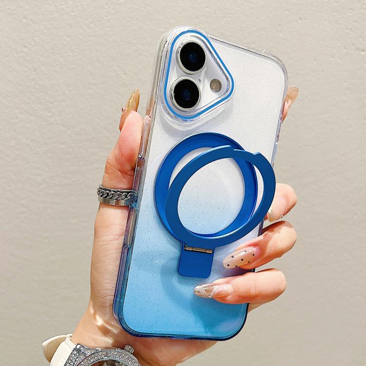 เคสโทรศัพท์ MagSafe พร้อมที่จับแหวนโลหะไล่ระดับสีแบบโปร่งใส สำหรับ iPhone 17 Pro Max, สำหรับ iPhone 17 Pro, สำหรับ iPhone 17, สำหรับ iPhone Air, สำหรับ iPhone 16 Pro Max, สำหรับ iPhone 16 Pro, สำหรับ iPhone 16 Plus, สำหรับ iPhone 16