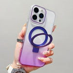 เคสโทรศัพท์ MagSafe พร้อมที่จับแหวนโลหะไล่ระดับสีแบบโปร่งใส สำหรับ iPhone 17 Pro Max, สำหรับ iPhone 17 Pro, สำหรับ iPhone 17, สำหรับ iPhone Air, สำหรับ iPhone 16 Pro Max, สำหรับ iPhone 16 Pro, สำหรับ iPhone 16 Plus, สำหรับ iPhone 16