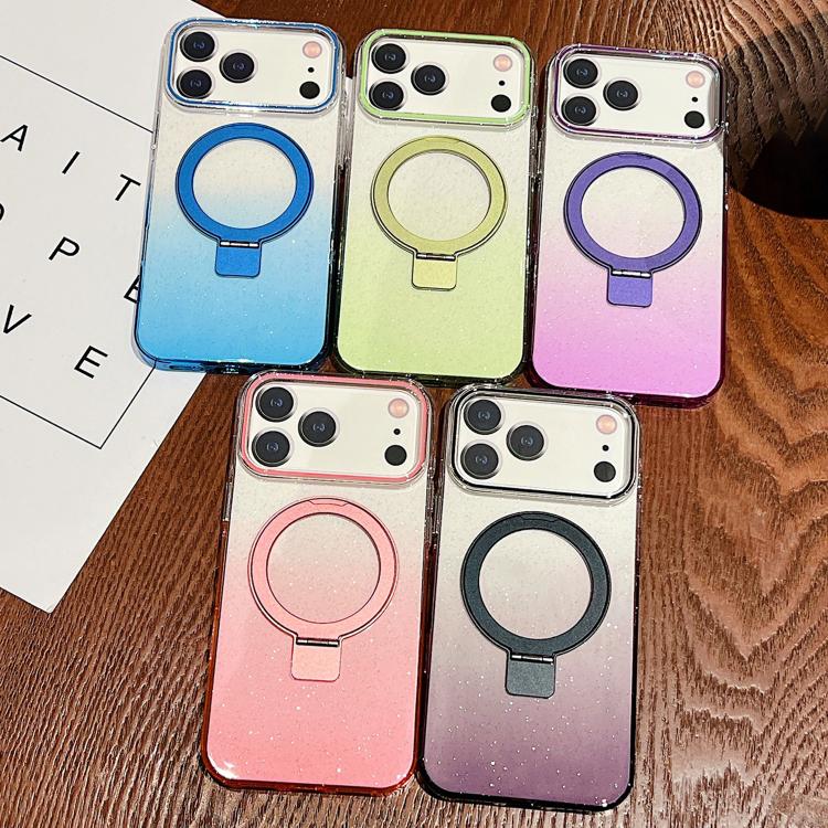เคสโทรศัพท์ MagSafe พร้อมที่จับแหวนโลหะไล่ระดับสีแบบโปร่งใส สำหรับ iPhone 17 Pro Max, สำหรับ iPhone 17 Pro, สำหรับ iPhone 17, สำหรับ iPhone Air, สำหรับ iPhone 16 Pro Max, สำหรับ iPhone 16 Pro, สำหรับ iPhone 16 Plus, สำหรับ iPhone 16