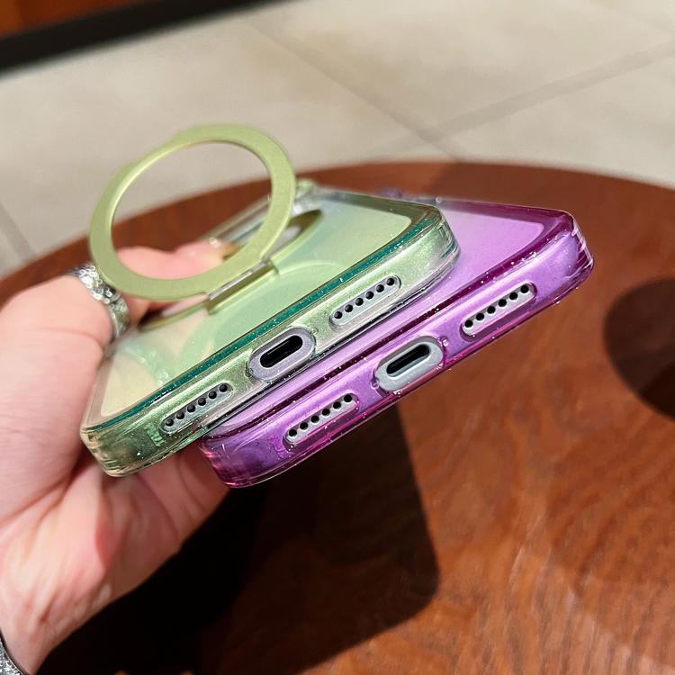 เคสโทรศัพท์ MagSafe พร้อมที่จับแหวนโลหะไล่ระดับสีแบบโปร่งใส สำหรับ iPhone 17 Pro Max, สำหรับ iPhone 17 Pro, สำหรับ iPhone 17, สำหรับ iPhone Air, สำหรับ iPhone 16 Pro Max, สำหรับ iPhone 16 Pro, สำหรับ iPhone 16 Plus, สำหรับ iPhone 16