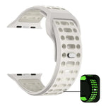 สายรัดนาฬิกาซิลิโคนสปอร์ตสองสีระบายอากาศ xDfind สำหรับ Apple Watch 46mm / 49mm / 45mm / 44mm
