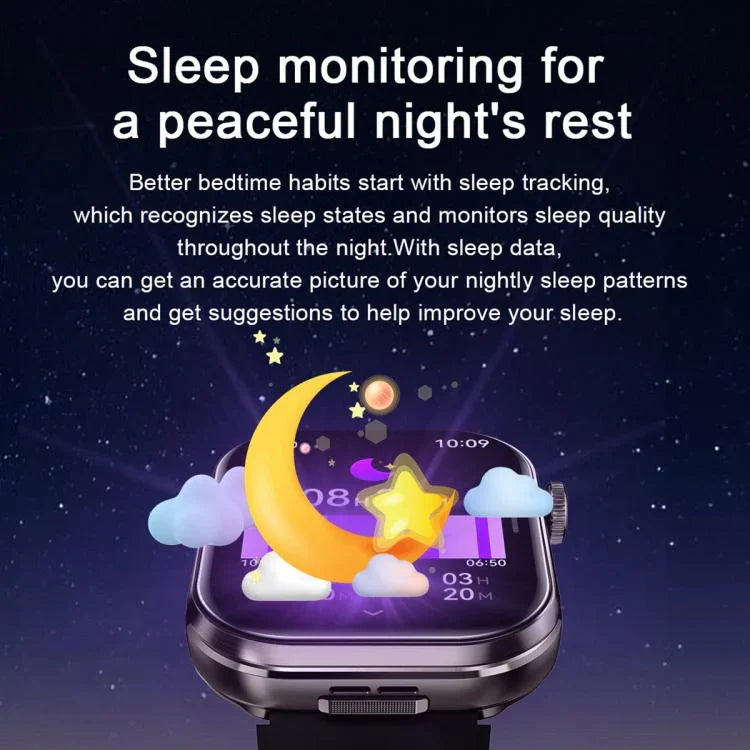 T99 สมาร์ทวอทช์หูฟังบลูทูธ 2 in 1 หน้าจอสี่เหลี่ยม 2.02 นิ้ว กันน้ำ IP67 รองรับการตรวจวัดออกซิเจนในเลือด