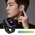T99 สมาร์ทวอทช์หูฟังบลูทูธ 2 in 1 หน้าจอสี่เหลี่ยม 2.02 นิ้ว กันน้ำ IP67 รองรับการตรวจวัดออกซิเจนในเลือด
