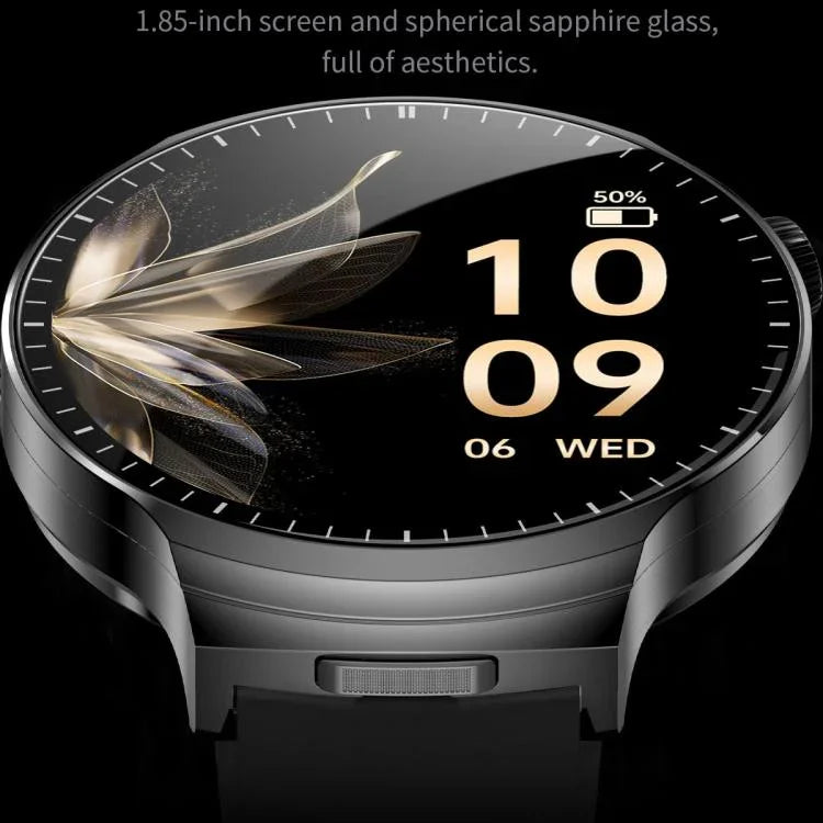 T100 สมาร์ทวอทช์หูฟังบลูทูธ 2 in 1 หน้าจอกลม 1.85 นิ้ว กันน้ำ IP67 รองรับการตรวจวัดออกซิเจนในเลือด