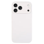เคสโทรศัพท์ซิลิโคนเหลวสีเรียบรูพรุนละเอียด สำหรับ iPhone 17 Pro