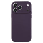 เคสโทรศัพท์ซิลิโคนเหลวสีเรียบรูพรุนละเอียด สำหรับ iPhone 17 Pro