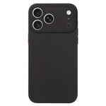 เคสโทรศัพท์ซิลิโคนเหลวสีเรียบรูพรุนละเอียด สำหรับ iPhone 17 Pro