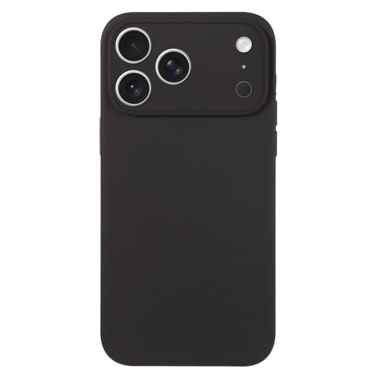 เคสโทรศัพท์ซิลิโคนเหลวสีเรียบรูพรุนละเอียด สำหรับ iPhone 17 Pro