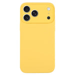 เคสโทรศัพท์ซิลิโคนเหลวสีเรียบรูพรุนละเอียด สำหรับ iPhone 17 Pro