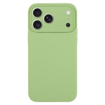 เคสโทรศัพท์ซิลิโคนเหลวสีเรียบรูพรุนละเอียด สำหรับ iPhone 17 Pro