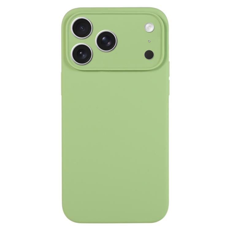 เคสโทรศัพท์ซิลิโคนเหลวสีเรียบรูพรุนละเอียด สำหรับ iPhone 17 Pro