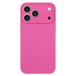เคสโทรศัพท์ซิลิโคนเหลวสีเรียบรูพรุนละเอียด สำหรับ iPhone 17 Pro