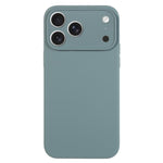 เคสโทรศัพท์ซิลิโคนเหลวสีเรียบรูพรุนละเอียด สำหรับ iPhone 17 Pro