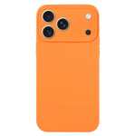 เคสโทรศัพท์ซิลิโคนเหลวสีเรียบรูพรุนละเอียด สำหรับ iPhone 17 Pro