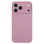 เคสโทรศัพท์ซิลิโคนเหลวสีเรียบรูพรุนละเอียด สำหรับ iPhone 17 Pro
