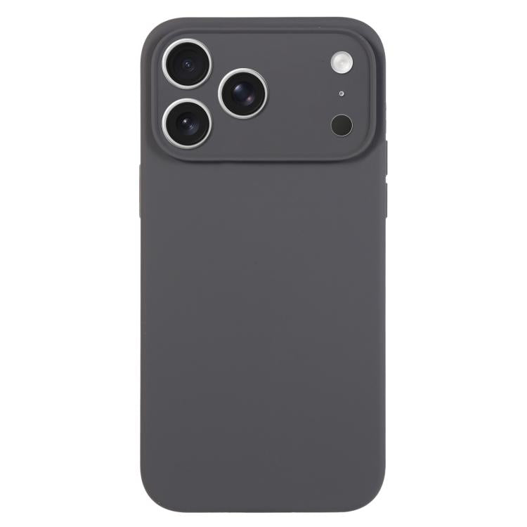 เคสโทรศัพท์ซิลิโคนเหลวสีเรียบรูพรุนละเอียด สำหรับ iPhone 17 Pro