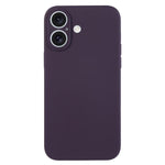 เคสโทรศัพท์ซิลิโคนเหลวสีเรียบรูพรุนละเอียด สำหรับ iPhone 17