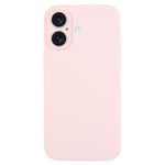 เคสโทรศัพท์ซิลิโคนเหลวสีเรียบรูพรุนละเอียด สำหรับ iPhone 17