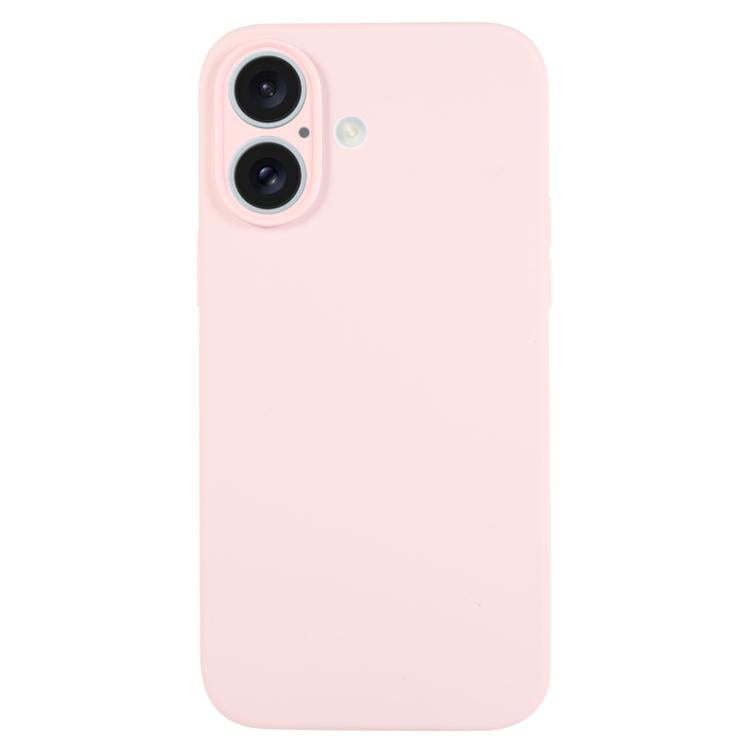 เคสโทรศัพท์ซิลิโคนเหลวสีเรียบรูพรุนละเอียด สำหรับ iPhone 17