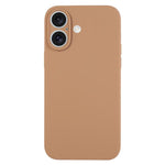 เคสโทรศัพท์ซิลิโคนเหลวสีเรียบรูพรุนละเอียด สำหรับ iPhone 17